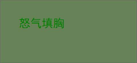 怒气填胸