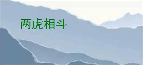两虎相斗