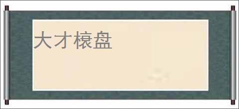 大才榱盘