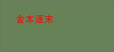 舍本逐末