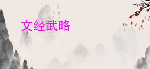 文经武略